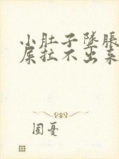 小肚子坠胀想拉屎拉不出来怎么回事