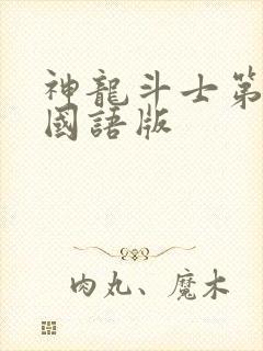 神龙斗士第一部国语版