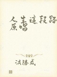 人生这段路歌曲原唱