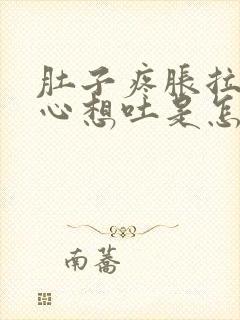 肚子疼胀拉稀恶心想吐是怎么病况