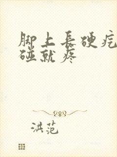 脚上长硬疙瘩一碰就疼封面