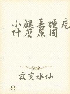 小腿长硬疙瘩是什么原因