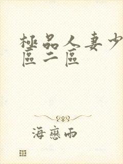 极品人妻少妇一区二区封面