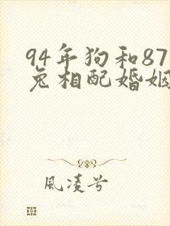94年狗和87兔相配婚姻如何