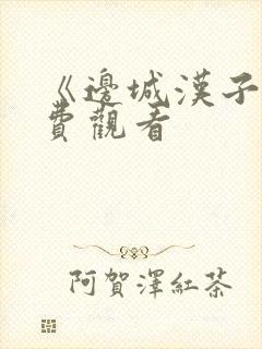 《边城汉子》免费观看