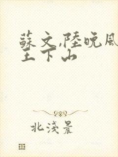 苏文,陆晚风阎王下山