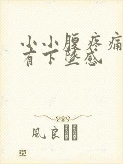 小小腹疼痛肛门有下坠感