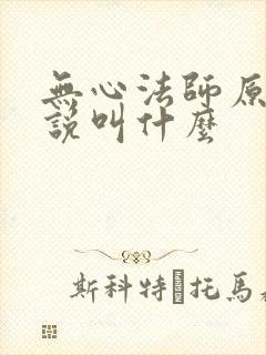 无心法师原著小说叫什么封面