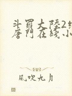 斗罗大陆2绝世唐门在线小说免费