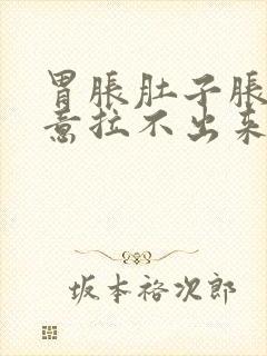 胃胀肚子胀有便意拉不出来怎么回事