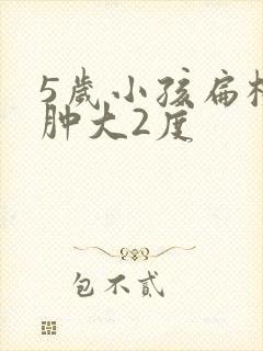 5岁小孩扁桃体肿大2度封面