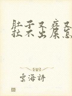 肚子又疼又胀还拉不出屎怎么回事