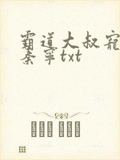 霸道大叔宠甜妻秦宁txt