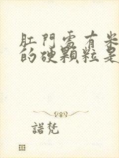 肛门处有米粒大的硬颗粒是什么