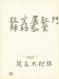 拉完屎肛门火辣辣的感觉