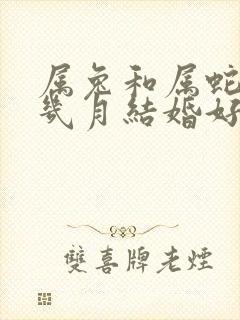 属兔和属蛇今年几月结婚好封面