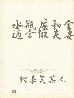 水瓶座和金牛座适合做夫妻吗