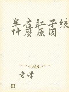 半夜肚子绞痛是什么原因封面