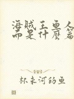 海贼王鱼人岛后面是什么篇封面