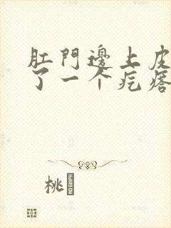 肛门边上皮下长了一个疙瘩硬硬的疼