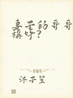 妻子的哥哥怎么称呼?