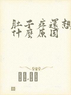 肚子疼还想吐是什么原因