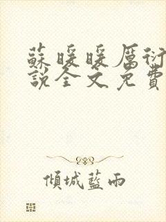 苏暖暖厉衍琛小说全文免费阅读