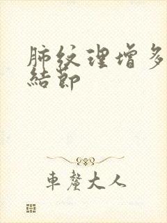 肺纹理增多微小结节