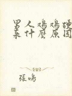 男人鸡鸡硬不起来什么原因