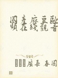 国产麻豆欧美视频在线观看