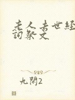 老人去世经典悼词祭文