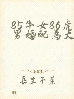 85牛女86虎男婚配为大忌