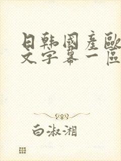 日韩国产欧美中文字幕一区封面