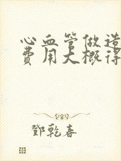 心血管做造影的费用大概得多少钱