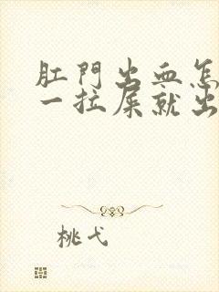 肛门出血怎么办一拉屎就出血有血块