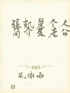 张凯丽个人资料简介及老公封面