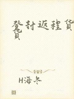 登封返程货车拉货