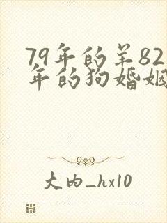 79年的羊82年的狗婚姻好不好