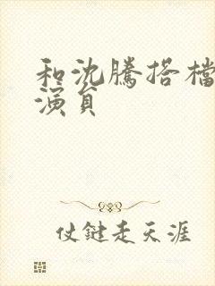 和沈腾搭档的女演员