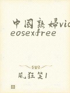 中国熟妇videosexfree封面
