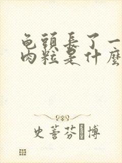 龟头长了一个小肉粒是什么原因封面