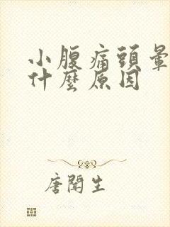 小腹痛头晕想吐什么原因