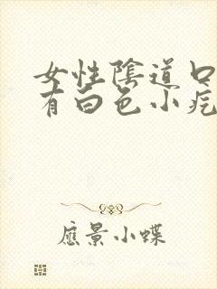 女性阴道口内外有白色小疙瘩什么原因