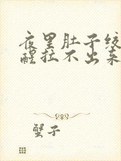 夜里肚子绞痛痛醒拉不出来