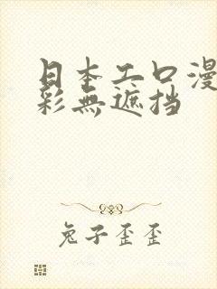 日本工口漫画全彩无遮挡封面