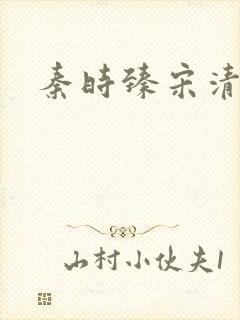 秦时臻宋清欢封面