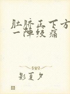 肚脐正下方一阵一阵绞痛