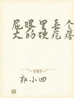 屁眼里长个豆粒大的硬疙瘩