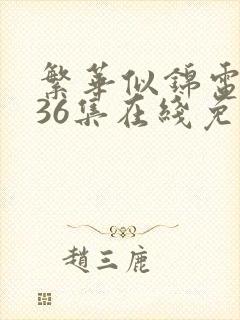 繁华似锦电视剧36集在线免费观看