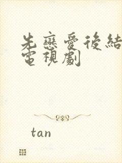 先恋爱后结婚的电视剧